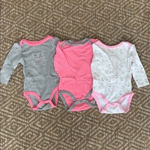 3 Pack Long Sleeve Onsies